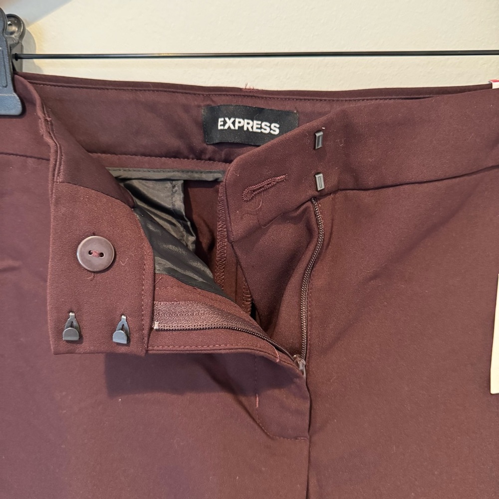 Express Rich Burgundy Pants - Picture 3 of 6